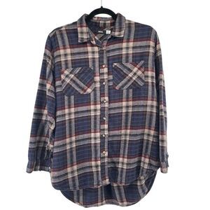 BDG Urban Outfitters Women’s Plaid Flannel Button Down Oversized Shirt Small